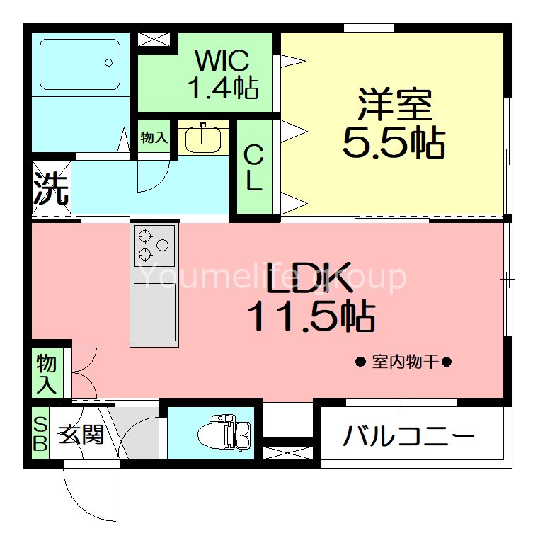 クレールエミネンス藤沢 202号室 間取り