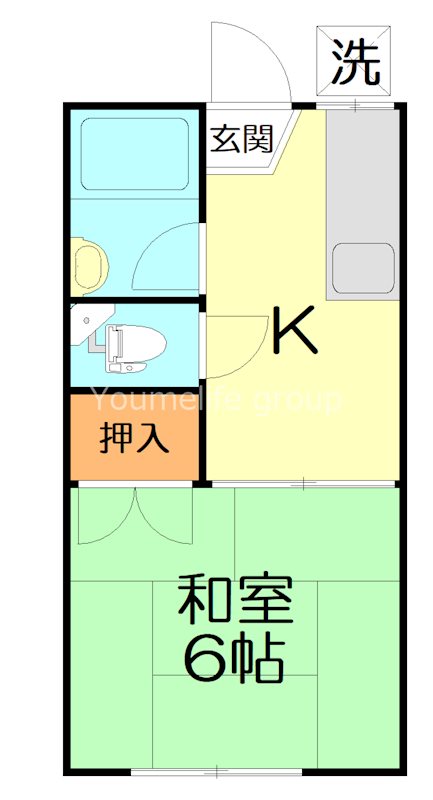 コーポ臼井 207号室 間取り