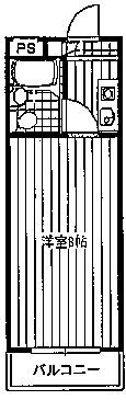 シャトレ湘南台 104号室 間取り