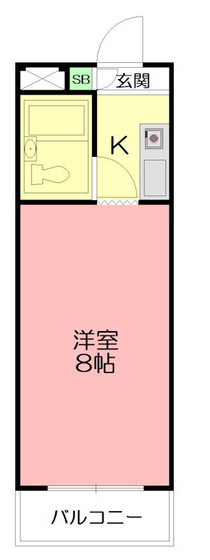 シャトレ湘南台 104号室 間取り