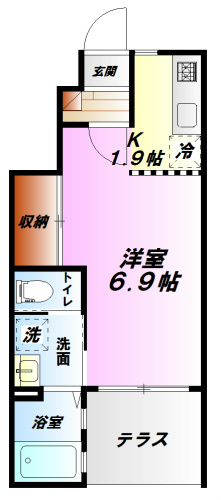 アクアリオ小田原 105号室 間取り