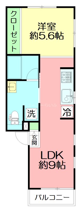 GRAND　TERRACE 201号室 間取り