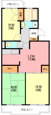 ジュネス星野 403号室 間取り