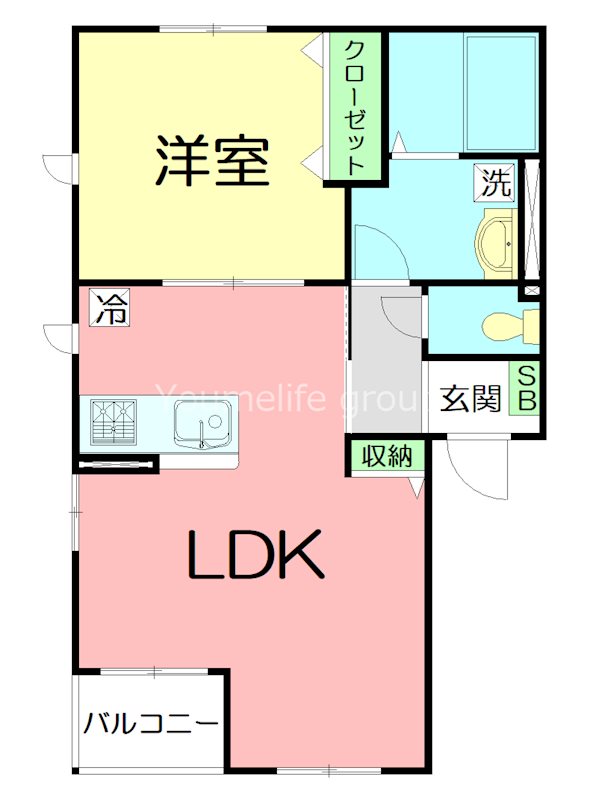 サウス・ウィンドーⅡ 201号室 間取り