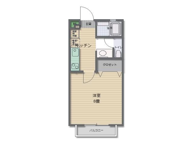 アビターレＳ 201号室 間取り