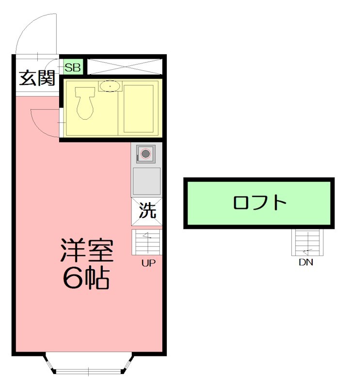 Access若松町 102号室 間取り