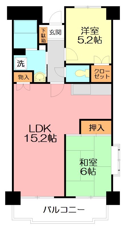 タウンコート湘南 701号室 間取り