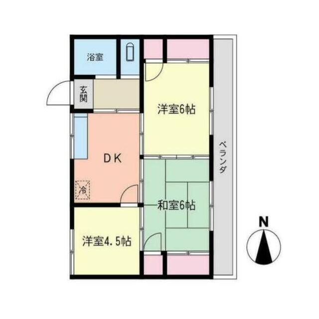 山本ハイツ 203号室 間取り