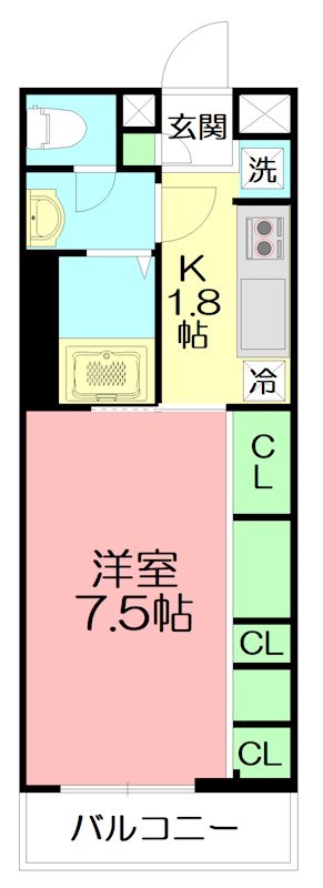 リブリ・Ebina山手 305号室 間取り