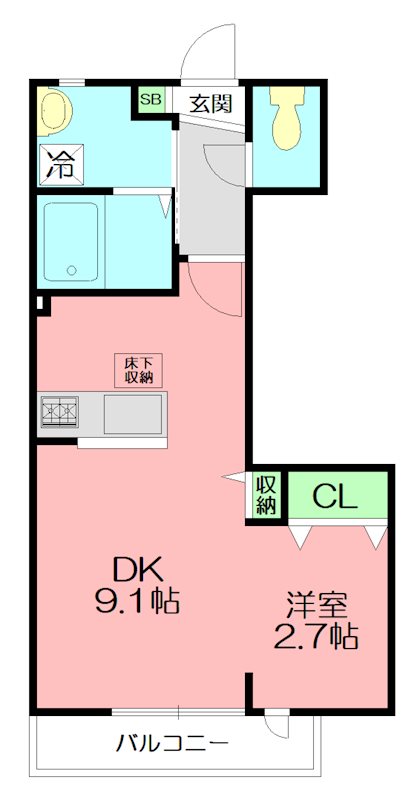 東海メゾン 103号室 間取り