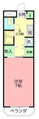 ファミール妻田 205号室 間取り