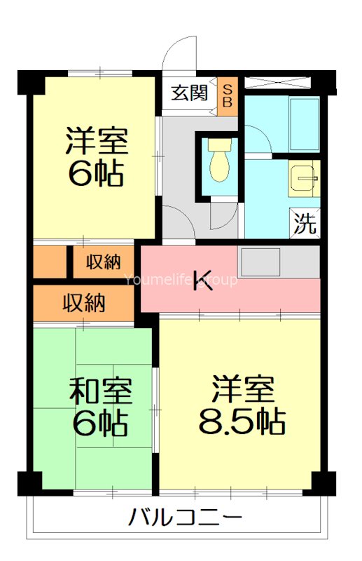 コーポＴ＆Ｇ 0303号室 間取り