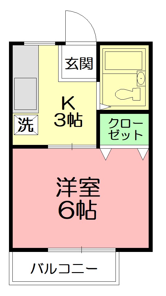 サニーコーポ豊田 203号室 間取り