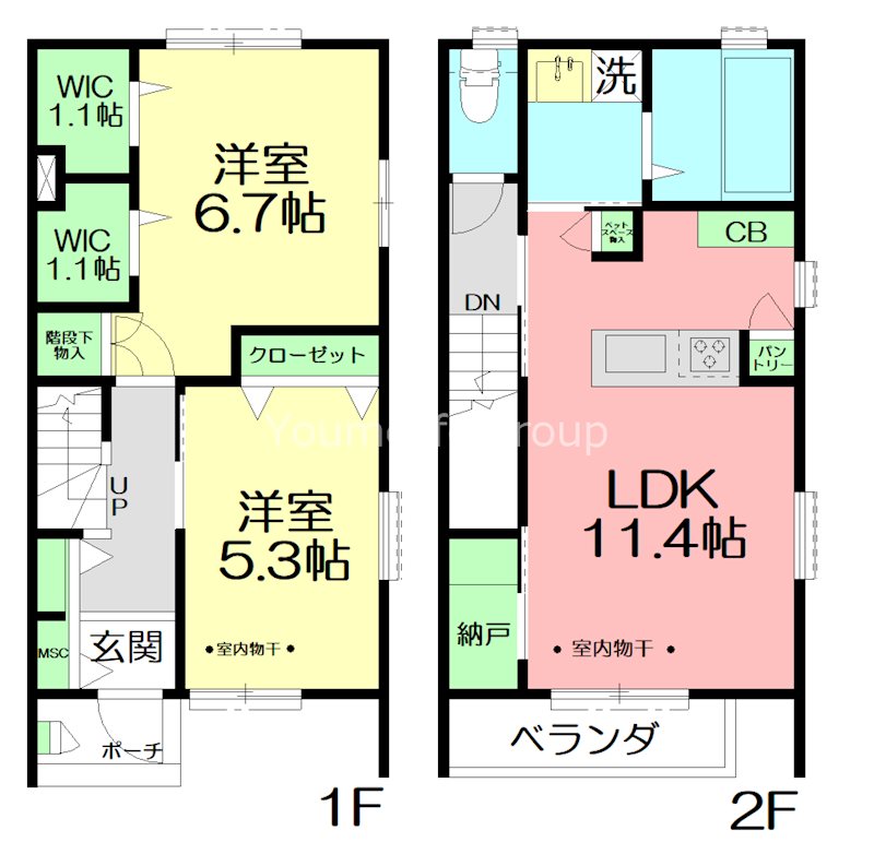 Fメゾン　ANNEX 101号室 間取り