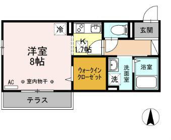 エトーレ・DⅢ 203号室 間取り