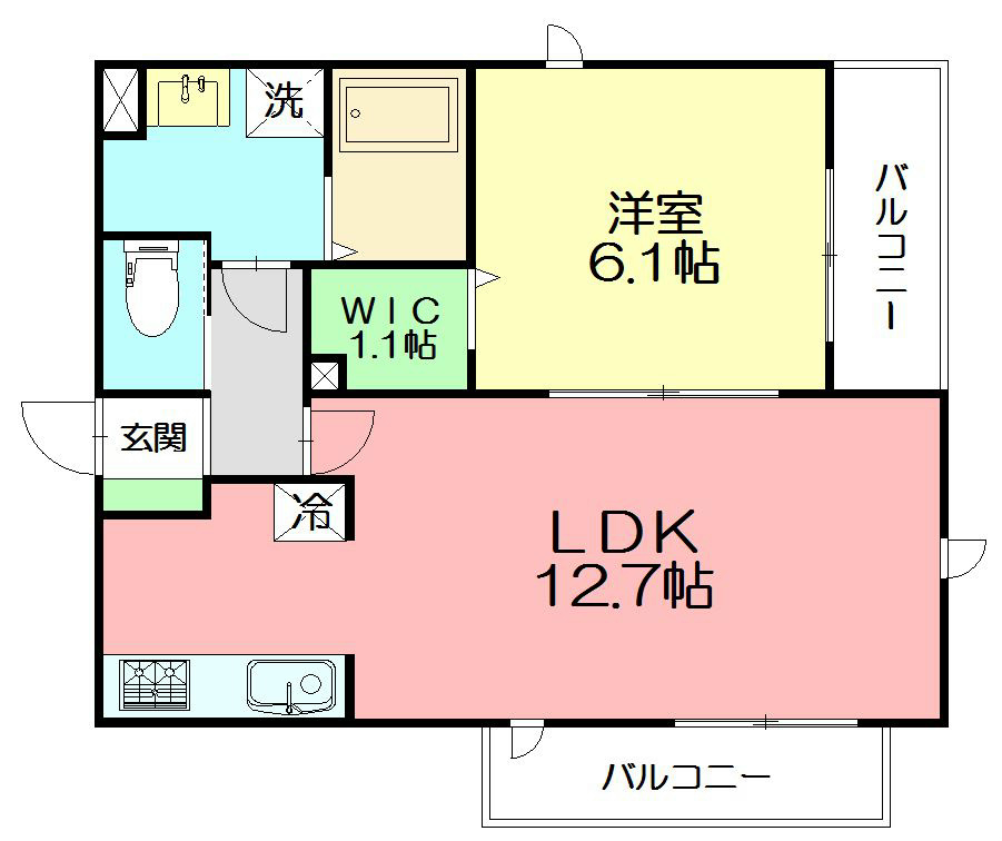 ヘーベルメゾン藤沢本町 201号室 間取り
