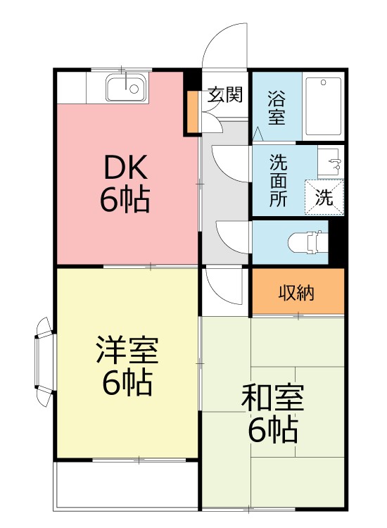 シェルム戸塚B 101号室 間取り