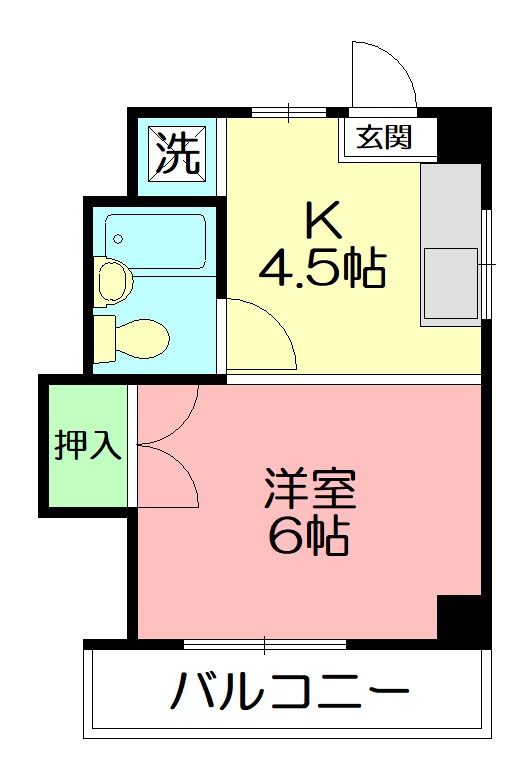 藤花マンション 307号室 間取り