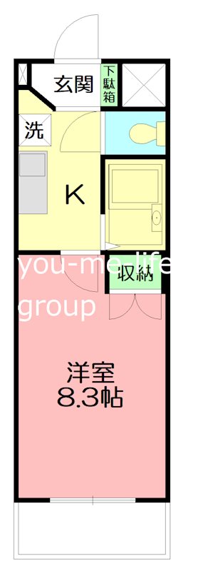 マーメイド湘南 102号室 間取り