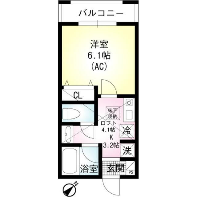 Casa MilaⅡ 102号室 間取り