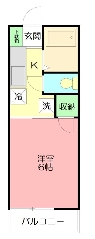プログレス平庄坊 201号室 間取り