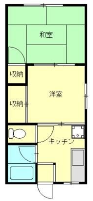 玉川ハイツ 103号室 間取り