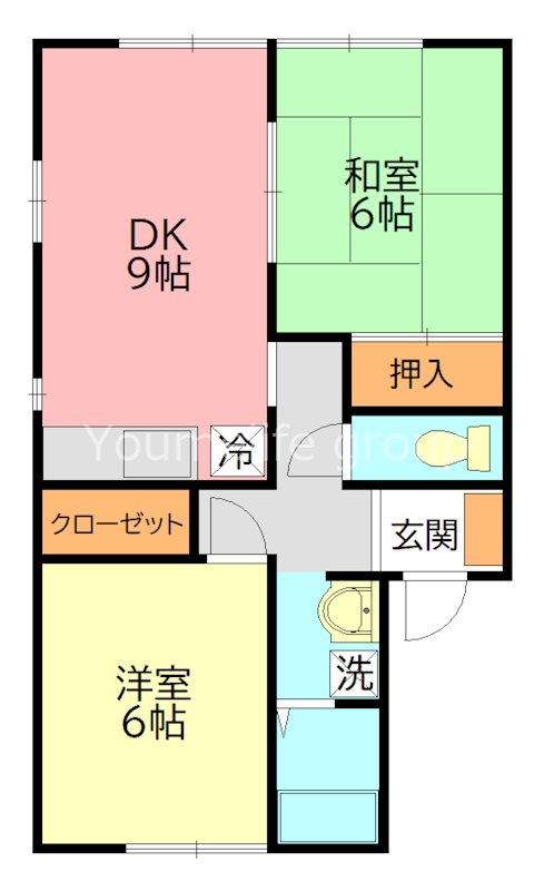 フローレンス厚木 201号室 間取り