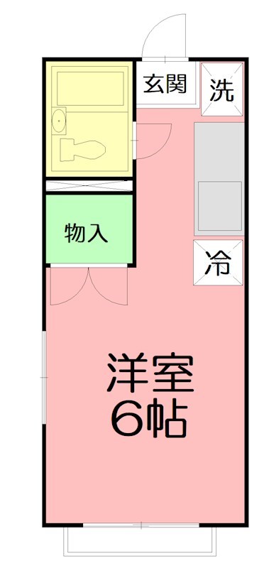 エステートピアいずみ 206号室 間取り