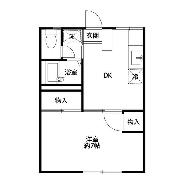 エステートピッコロ 103号室 間取り