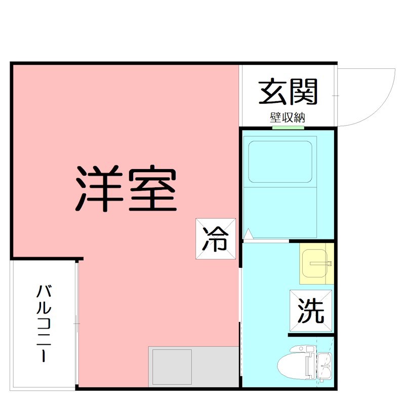 エレーヴ 204号室 間取り