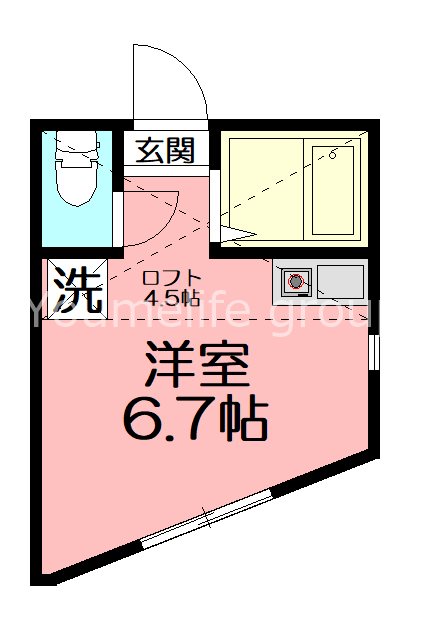 ユナイト大船ラ・ベル 201号室 間取り