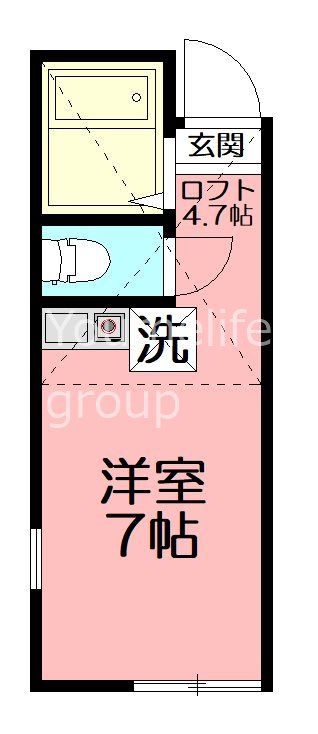 ユナイト大船ラ・ベル 208号室 間取り