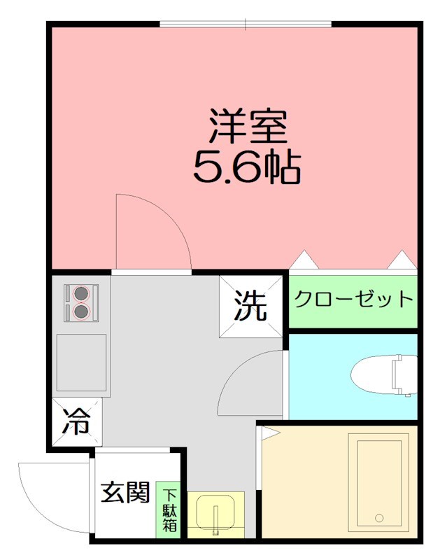 ブランノワールⅡ 107号室 間取り