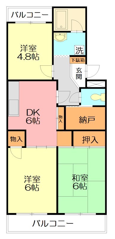グランドゥール 309号室 間取り