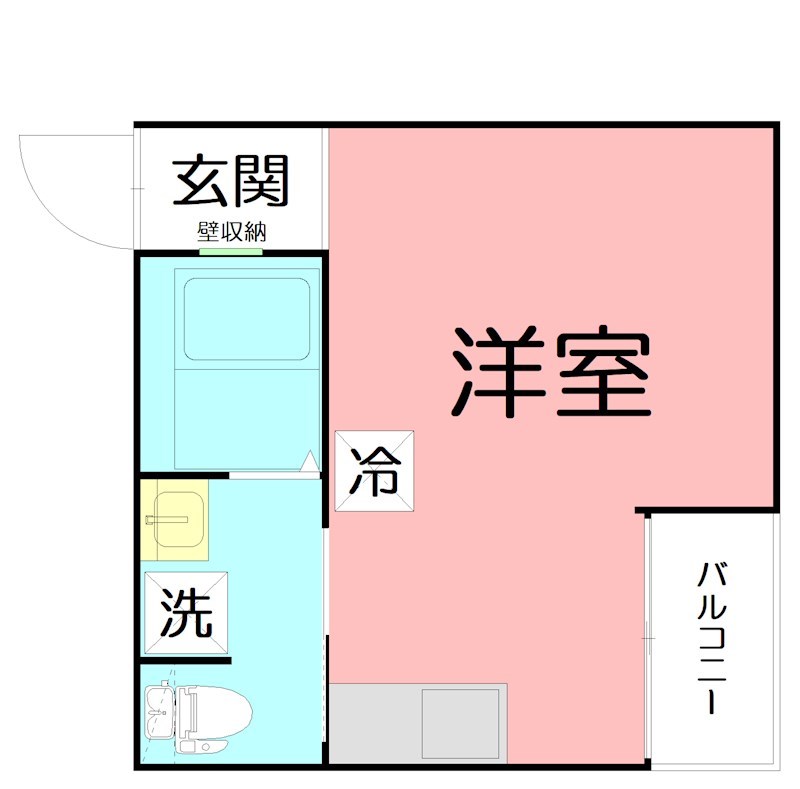 エレーヴ 201号室 間取り