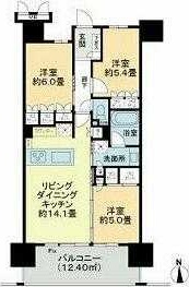 ルネ本厚木 1004号室 間取り
