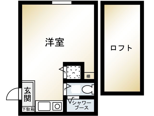 第2渡邉ハイツ 202号室 間取り