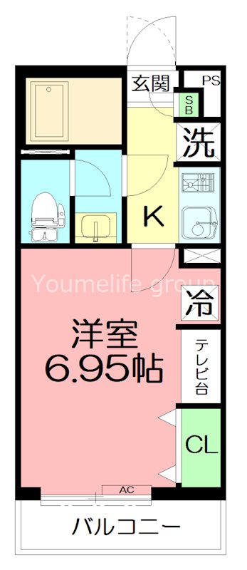 グレイス長尾台 101号室 間取り