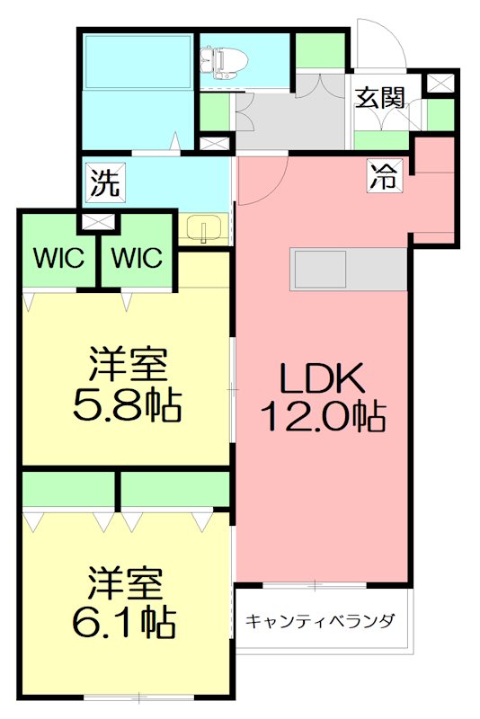 ARTORYSⅡ 202号室 間取り