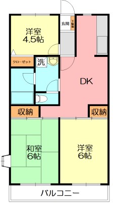 パークサイドマンション 206号室 間取り