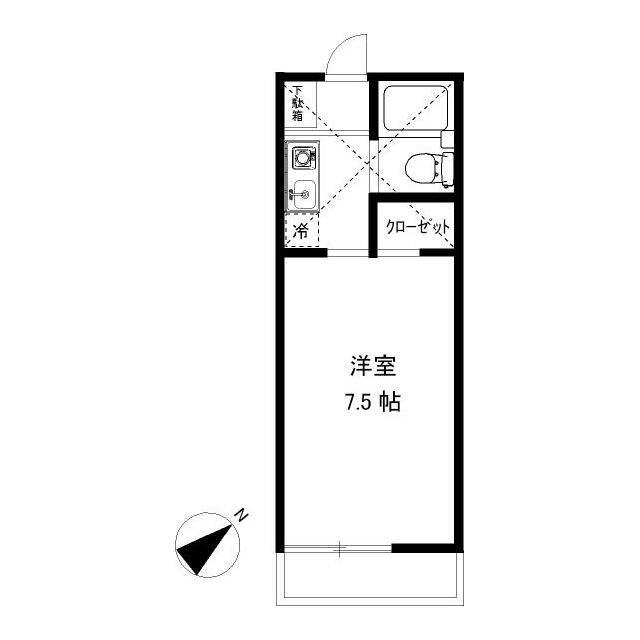 ミヤハラハイツ 206号室 間取り