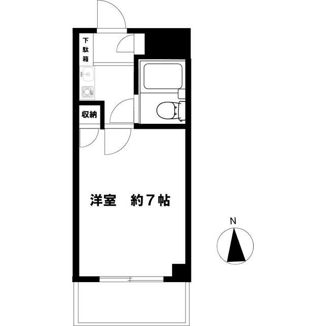 リバーストーン 203号室 間取り