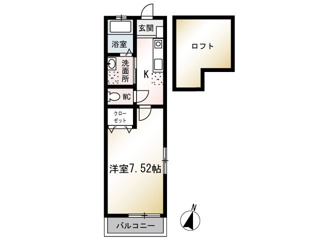 Sunlight Akamatsu(サンライトアカマツ) 105号室 間取り