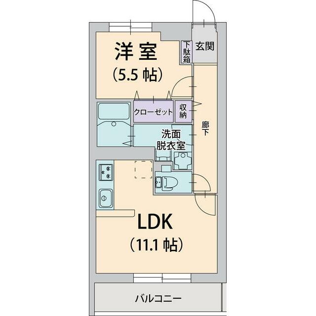 ヴィオレット湘南 302号室 間取り