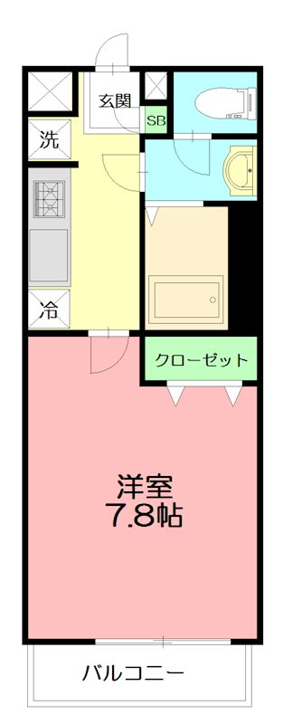 リブリ・ヴェルジュ湘南 106号室 間取り