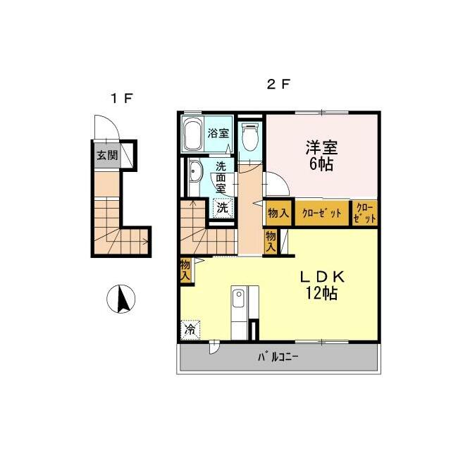 ミキハイツ 202号室 間取り