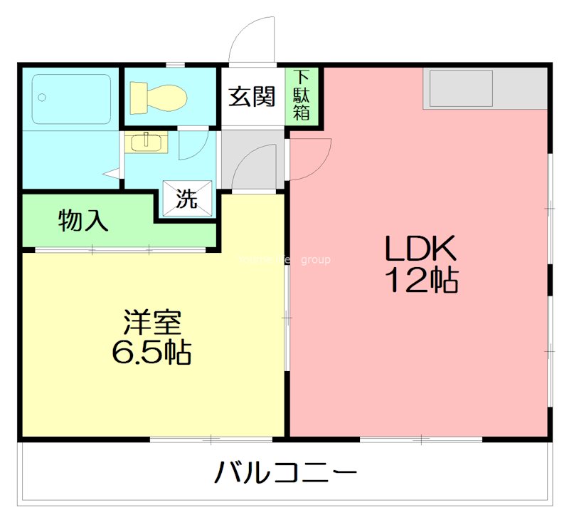 パールハイツ  201号室 間取り