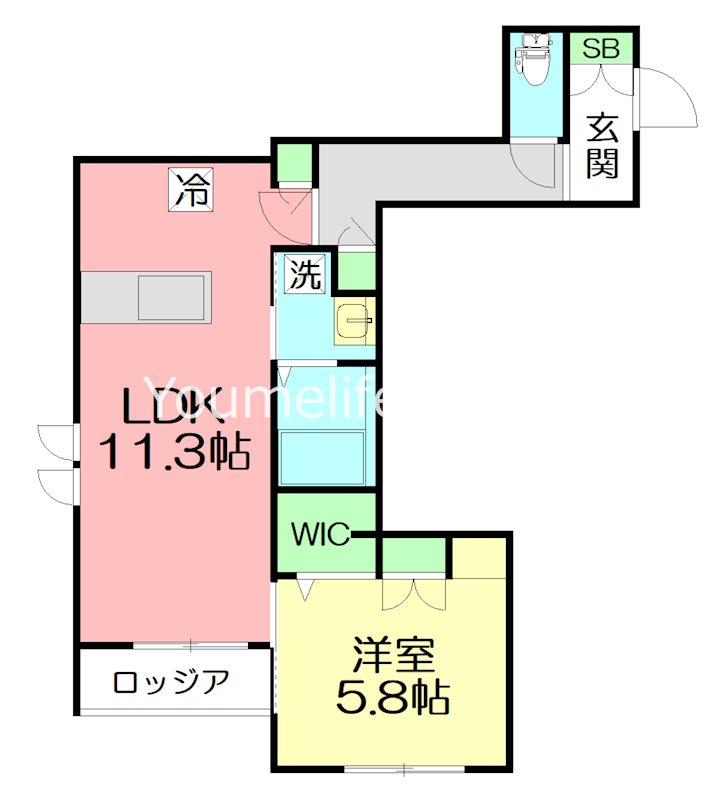 ARTORYSⅡ 302号室 間取り