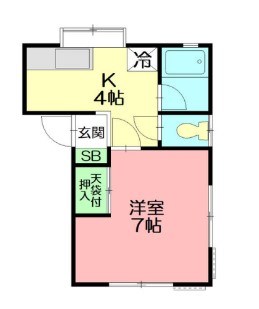 ハイツたかの 102号室 間取り