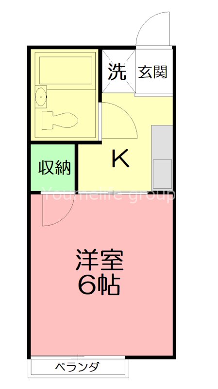 シティハイムエクセルⅤ 203号室 間取り